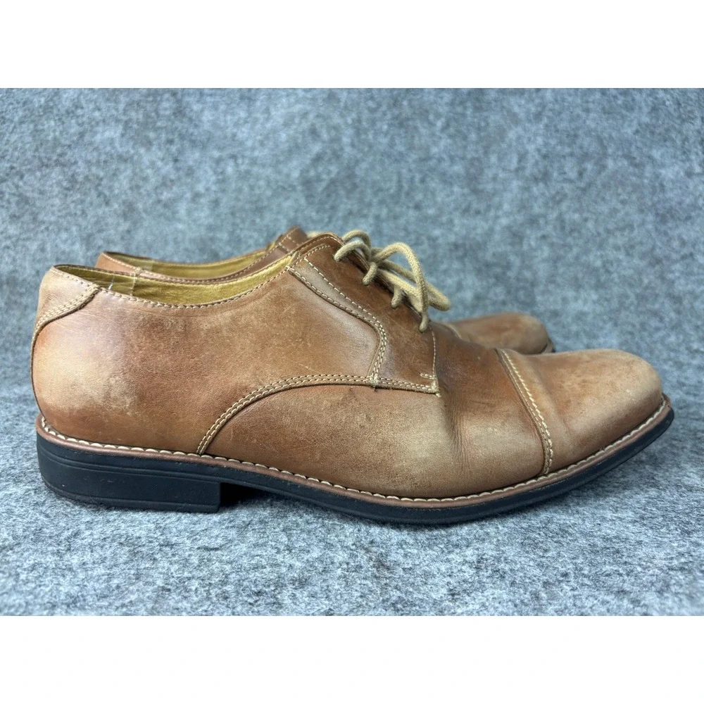 Sandro Moscoloni Oxford Shoes Mens 10W Brown Leather Cap Toe Lace Up 17763